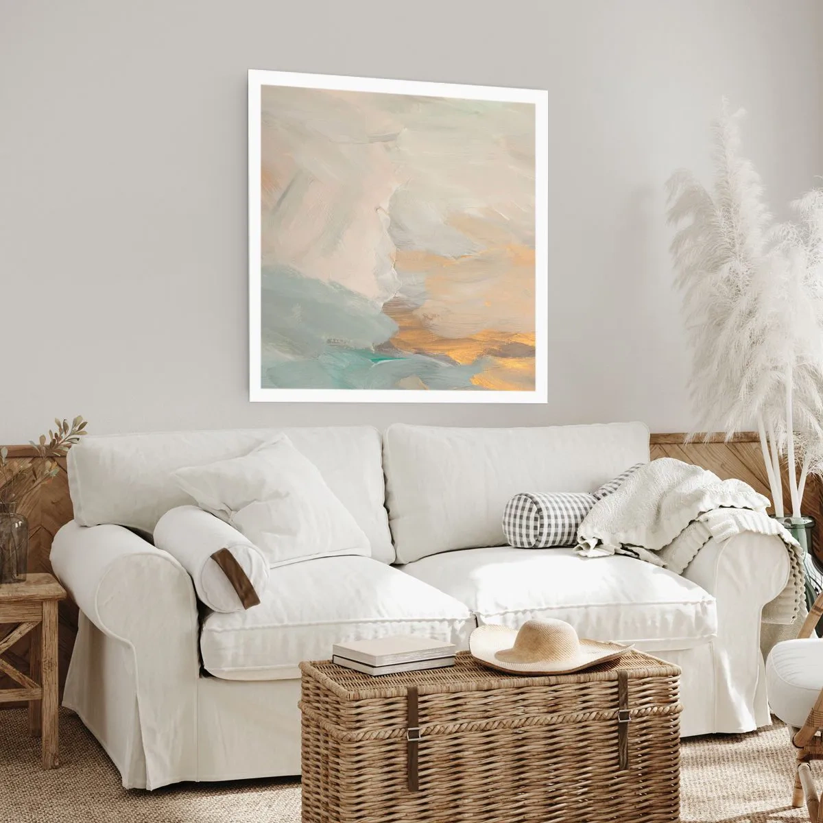 Poster - Abstraktion – das Land der Sanftheit - 40x40 cm