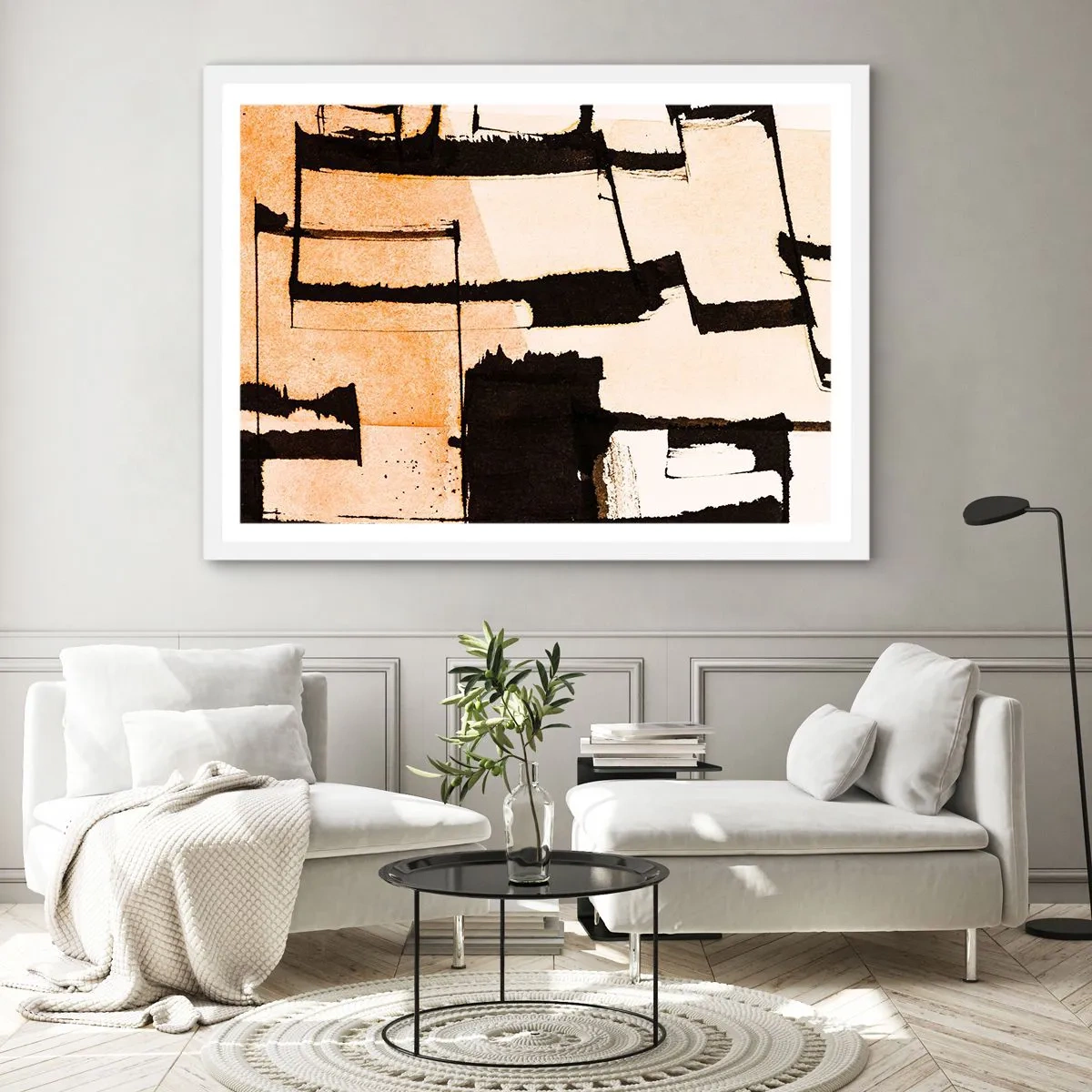 Poster in einem weißen Rahmen - Also doch Ordnung - 100x70 cm