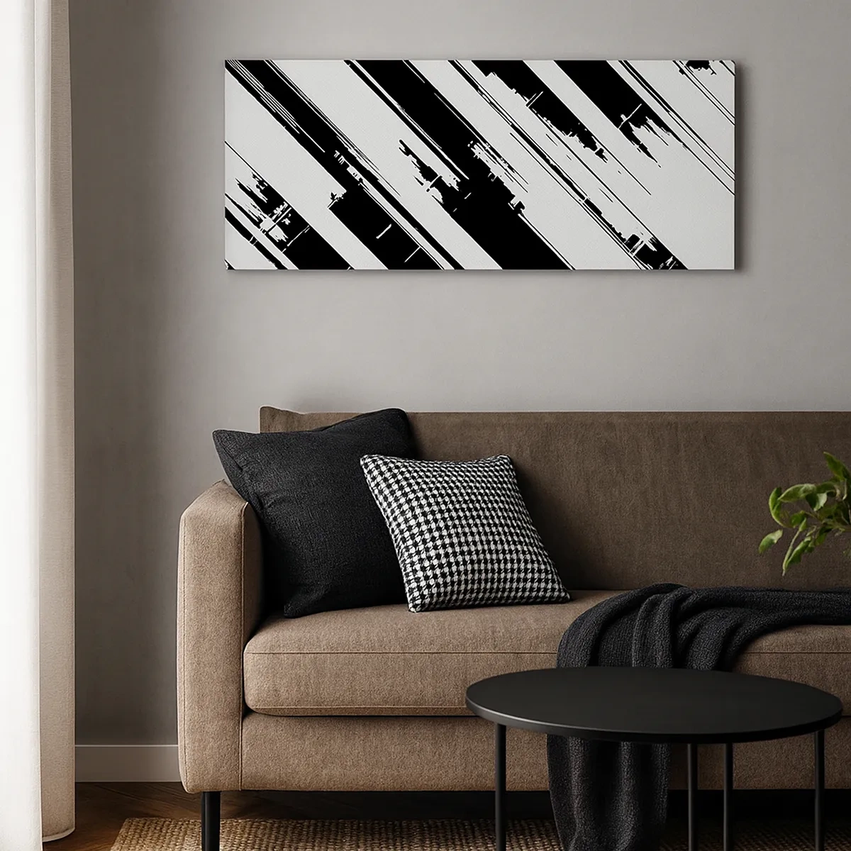 Bild auf Leinwand - Leinwandbild - Eine intensive und dynamische Komposition - 30x30 cm