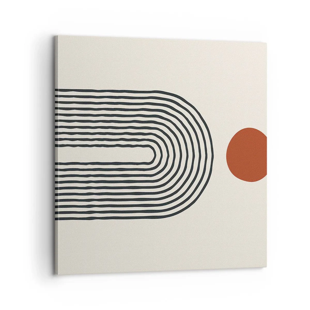 Bild auf Leinwand - Leinwandbild - Magnetismus von Formen und Farben - 60x60 cm
