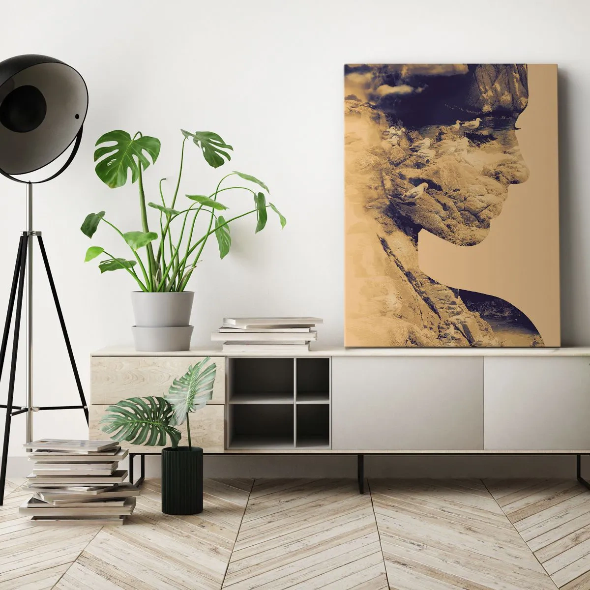 Bild auf Leinwand - Leinwandbild - Von Natur aus schön - 45x80 cm