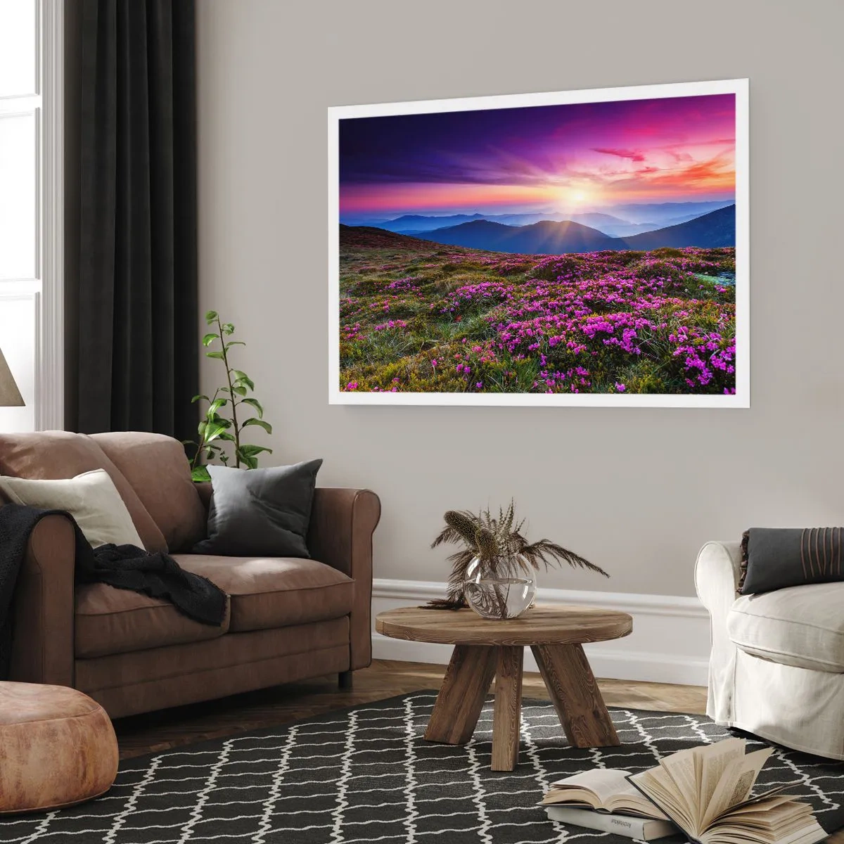 Poster - Kräuter dufteten nach frischen Trauben von den Feldern - 70x50 cm