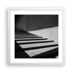 Poster in einem weißen Rahmen - Rohe Schönheit des Modernismus - 40x40 cm