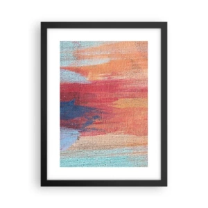 Poster in einem schwarzem Rahmen - Renne den Regenbogen hinunter - 30x40 cm