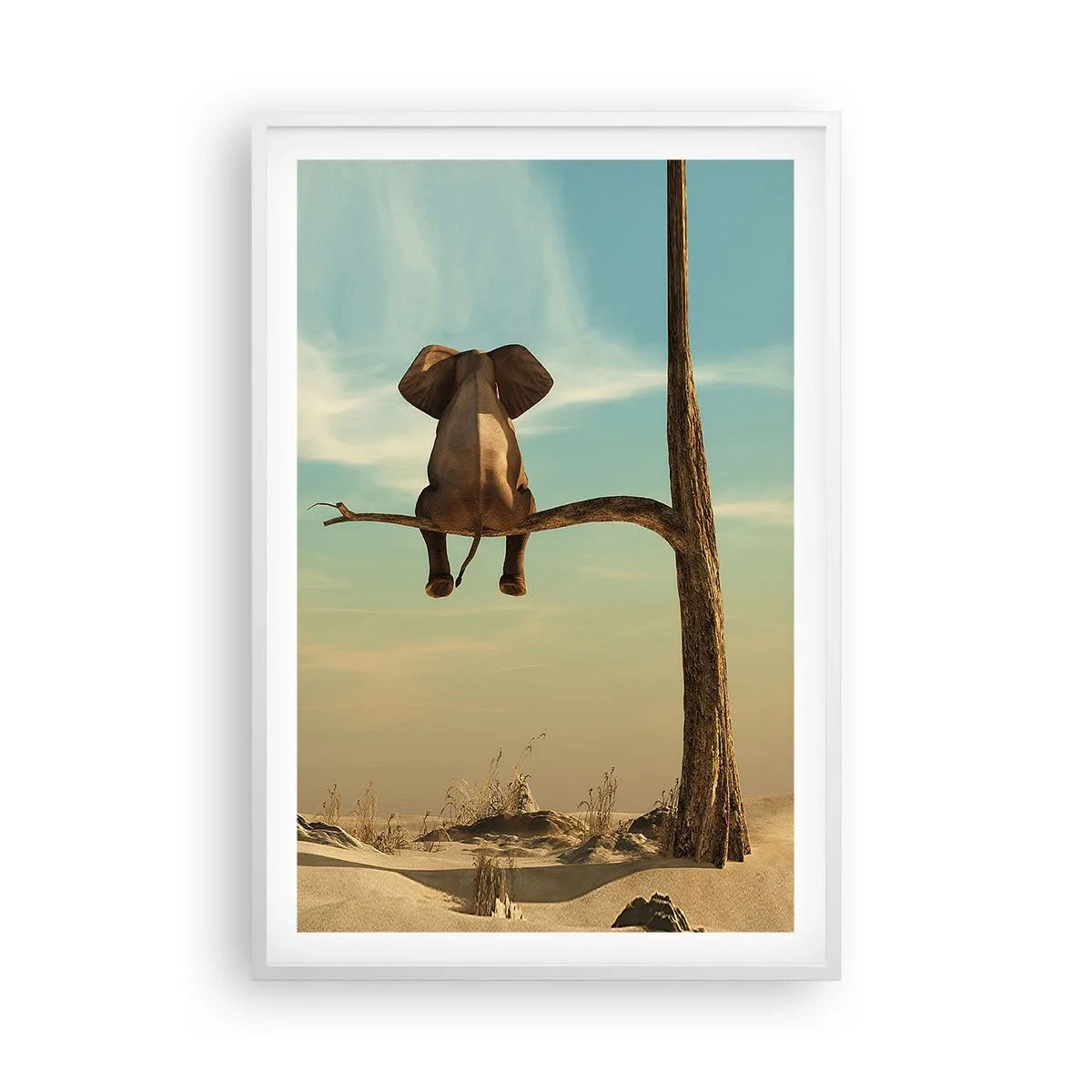 Poster in einem weißen Rahmen - Neuer Blickwinkel - 61x91 cm