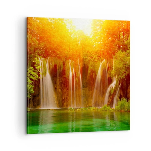 Bild auf Leinwand - Leinwandbild - In der Sonne und im Schatten - 60x60 cm