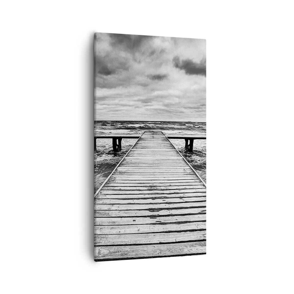 Bild auf Leinwand - Leinwandbild - Ich warte darauf, dass der Wind wegjagt... - 55x100 cm