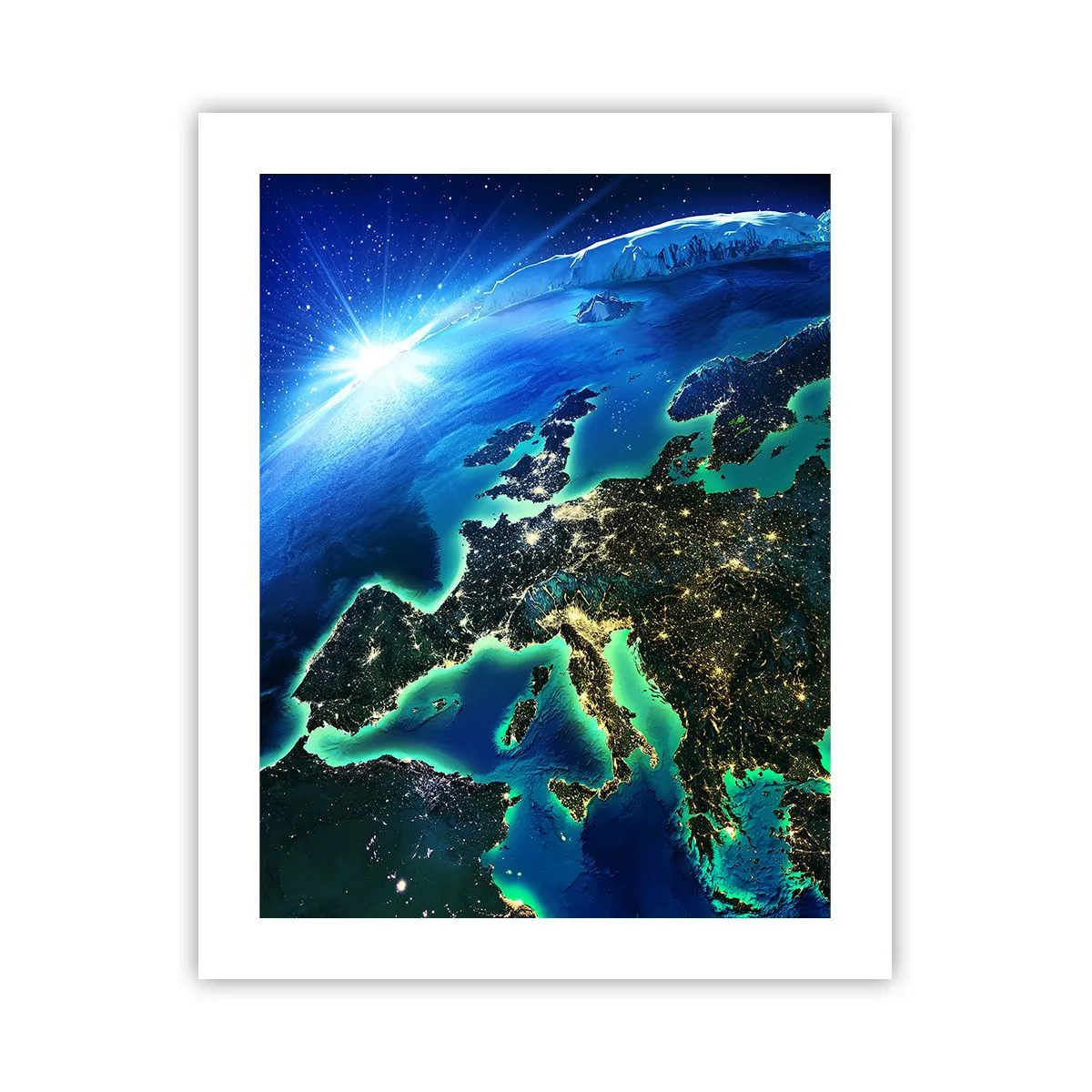 Poster - Funkelndes Europa - 40x50 cm