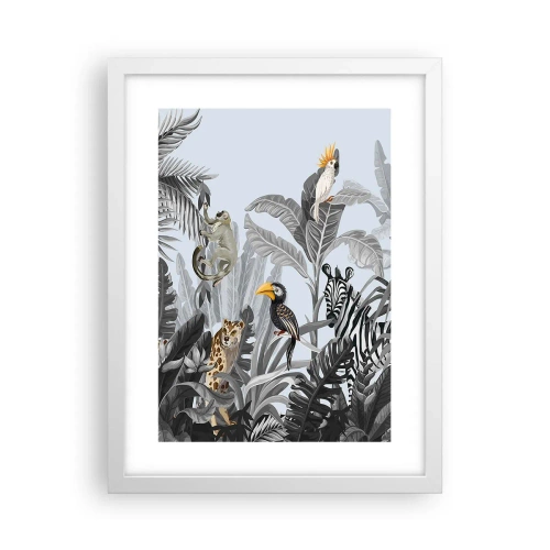 Poster in einem weißen Rahmen - Afrikanisches Märchen - 30x40 cm