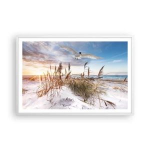 Poster in einem weißen Rahmen - Wind vom Meer - 91x61 cm