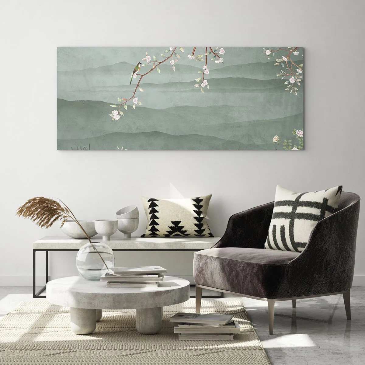 Glasbild - Bild auf glas - Frühling, oh, du bist es - 100x40 cm