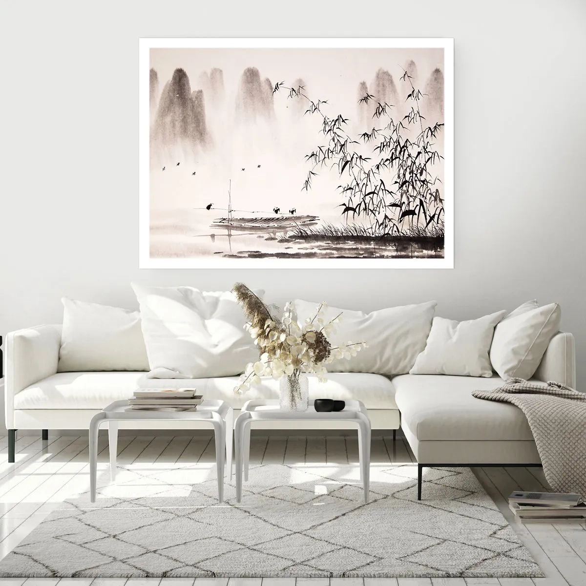 Poster - Die Stille der Reisfelder - 70x50 cm