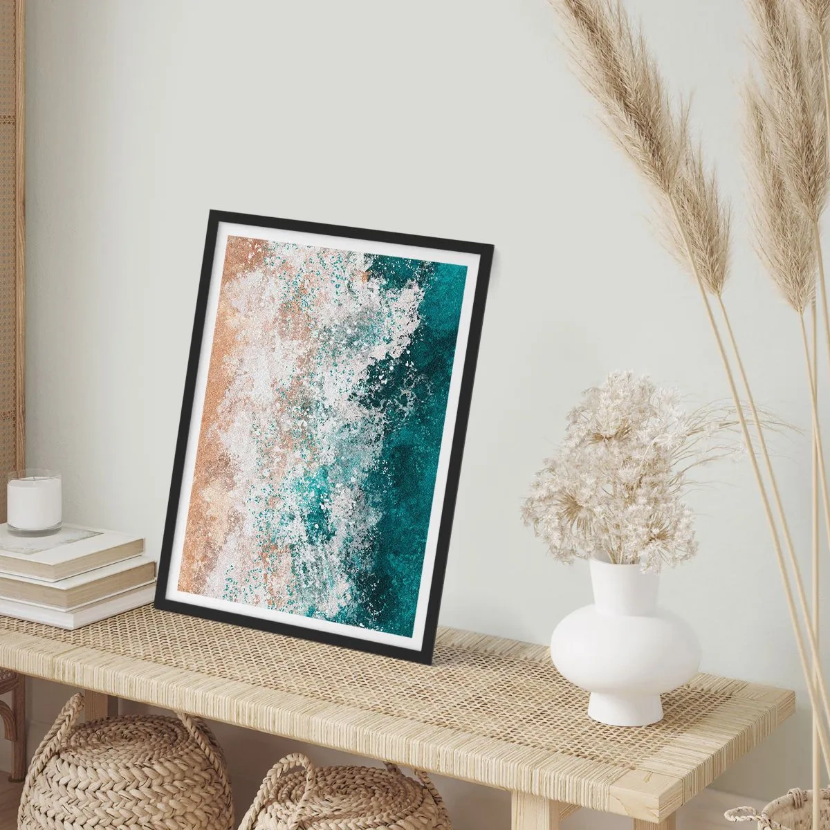 Poster in einem schwarzem Rahmen - Meeresgeschichten - 61x91 cm