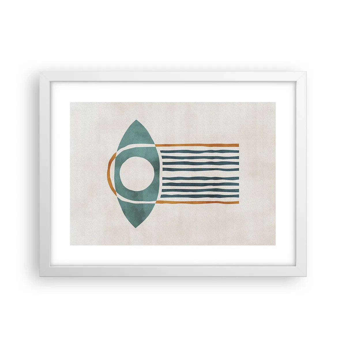 Poster in einem weißen Rahmen - Zeichen und Rituale - 40x30 cm