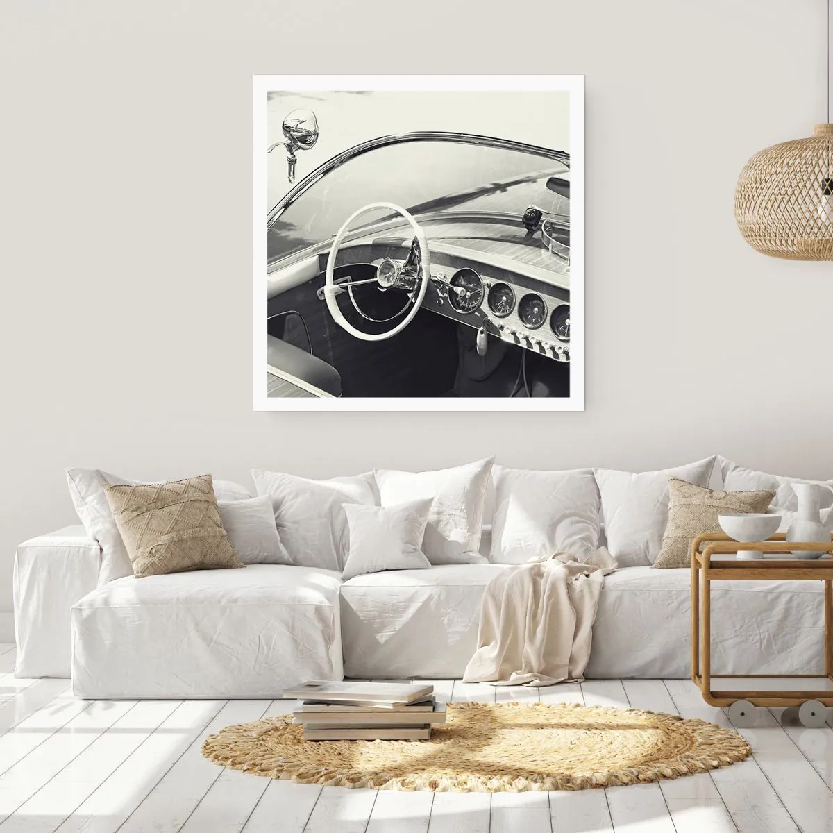 Poster - Wetter für die Reichen - 40x40 cm