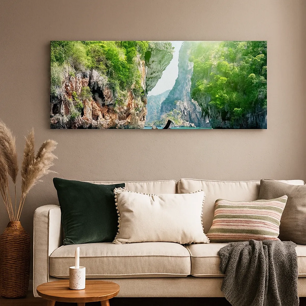 Bild auf Leinwand - Leinwandbild - Eine Einladung zu einer exotischen Reise - 30x30 cm