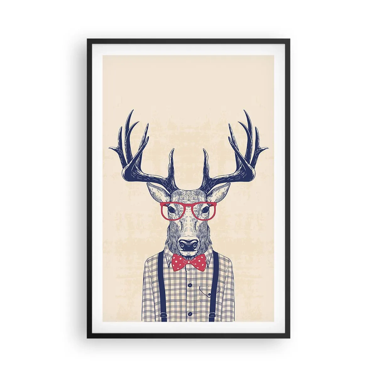 Poster in einem schwarzem Rahmen - Eine lustige Extravaganz - 61x91 cm