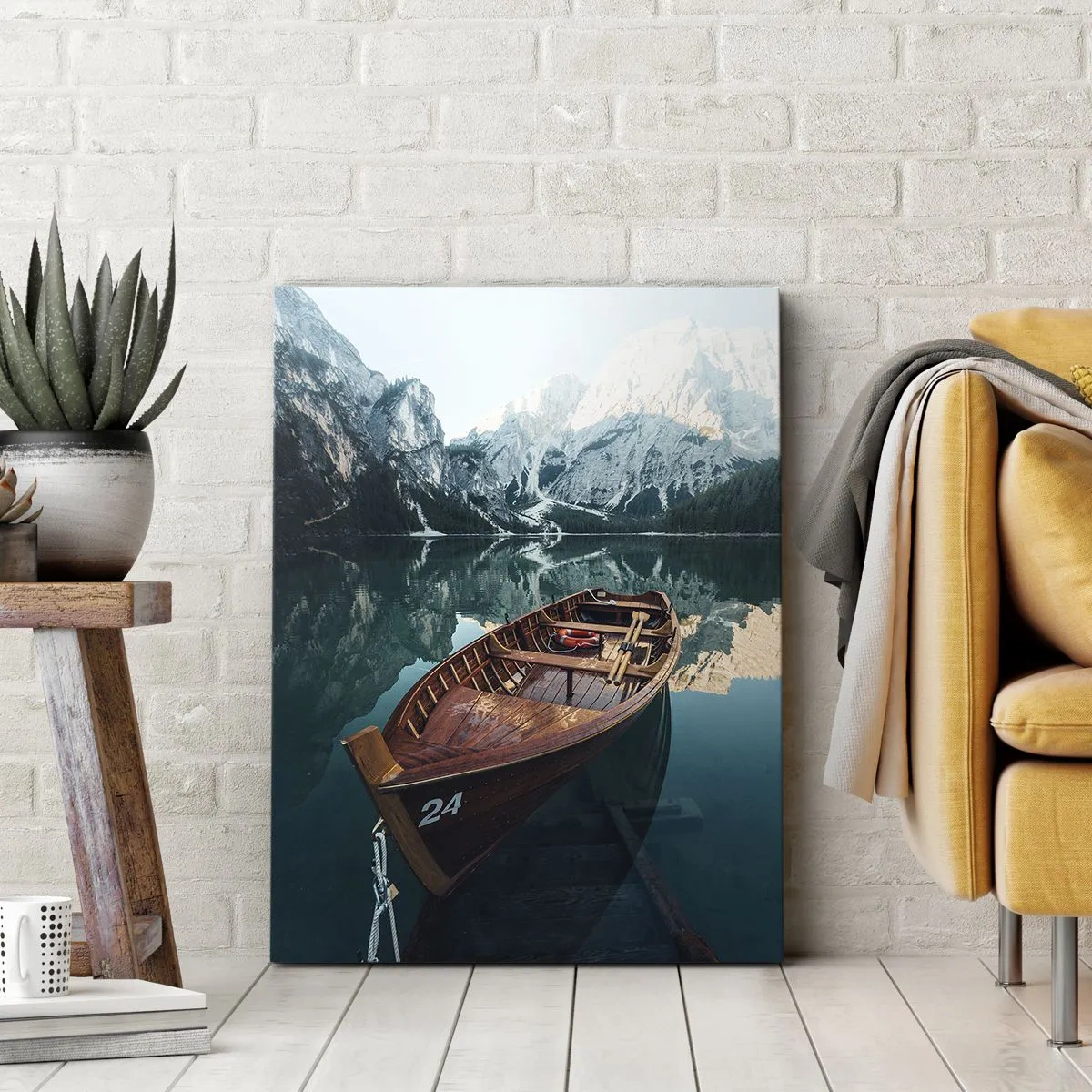 Bild auf Leinwand - Leinwandbild - Wie auf Glas gemalt - 80x120 cm