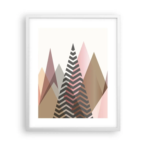 Poster in einem weißen Rahmen - Pyramidale Aussicht - 40x50 cm