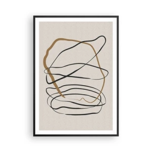 Poster in einem schwarzem Rahmen - Komposition – Looptanz - 70x100 cm