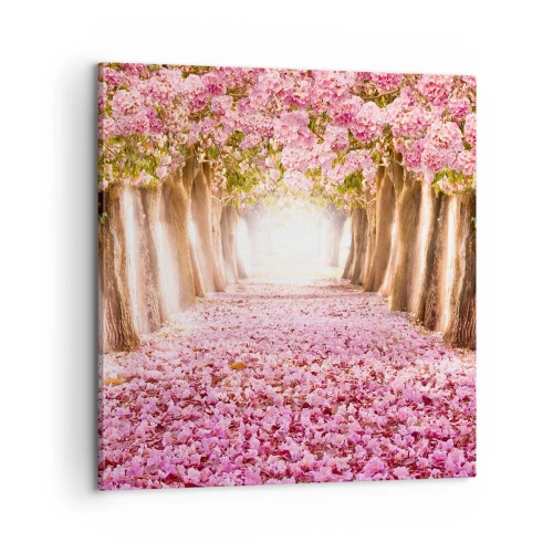 Bild auf Leinwand - Leinwandbild - Der Weg ins Paradies - 60x60 cm