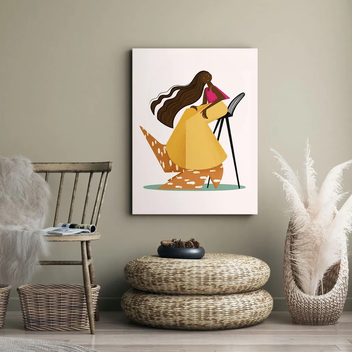 Bild auf Leinwand - Leinwandbild - Mode macht auch Spaß - 70x100 cm