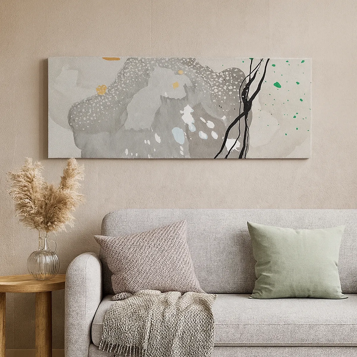 Bild auf Leinwand - Leinwandbild - Organische Komposition - 30x30 cm