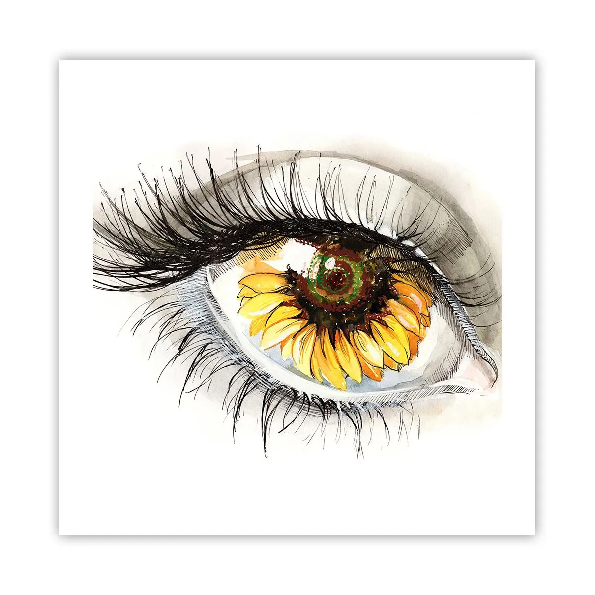 Poster - Ein Look so heiß wie der Sommer - 50x50 cm