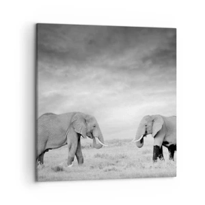 Bild auf Leinwand - Leinwandbild - Grau ist schön - 50x50 cm