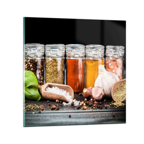 Glasbild - Bild auf glas - Für einen Geschmack des Lebens - 40x40 cm