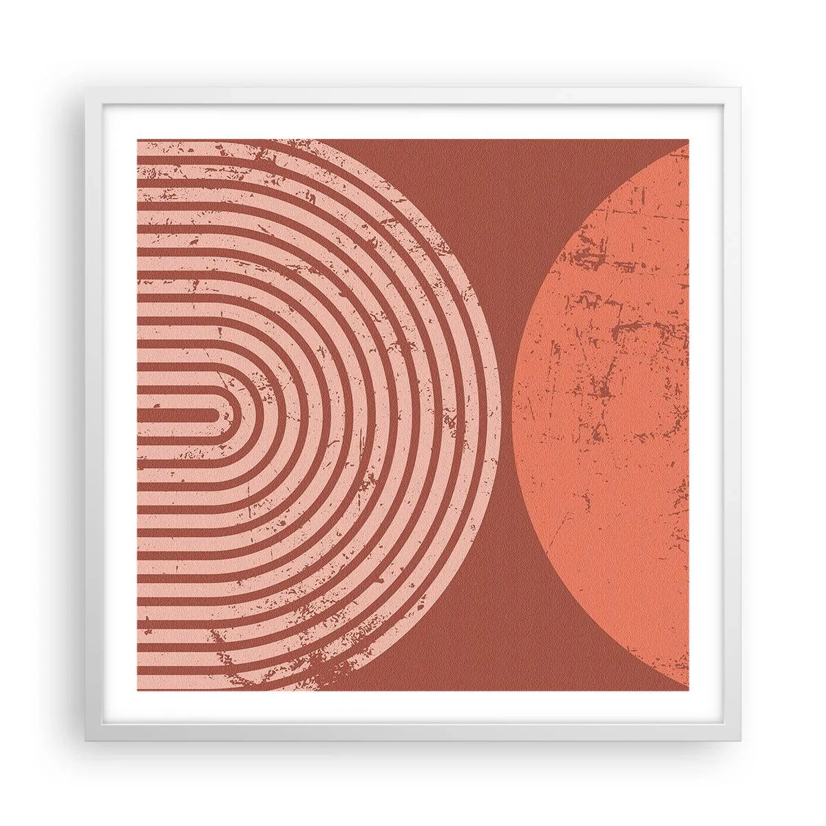 Poster in einem weißen Rahmen - Enge Beziehung - 60x60 cm