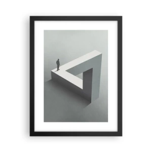 Poster in einem schwarzem Rahmen - Es ist also doch möglich - 30x40 cm