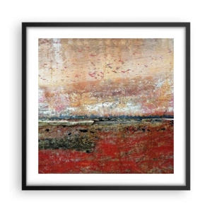 Poster in einem schwarzem Rahmen - Vielleicht liegt es am Meer - 50x50 cm