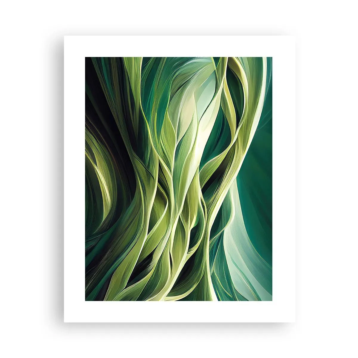 Poster - Abstraktes grünes Spiel - 40x50 cm