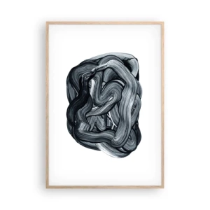 Poster in einem Rahmen aus heller Eiche - Es ist nicht so einfach - 70x100 cm