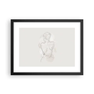 Poster in einem schwarzem Rahmen - Wie ein sensibles Instrument - 40x30 cm