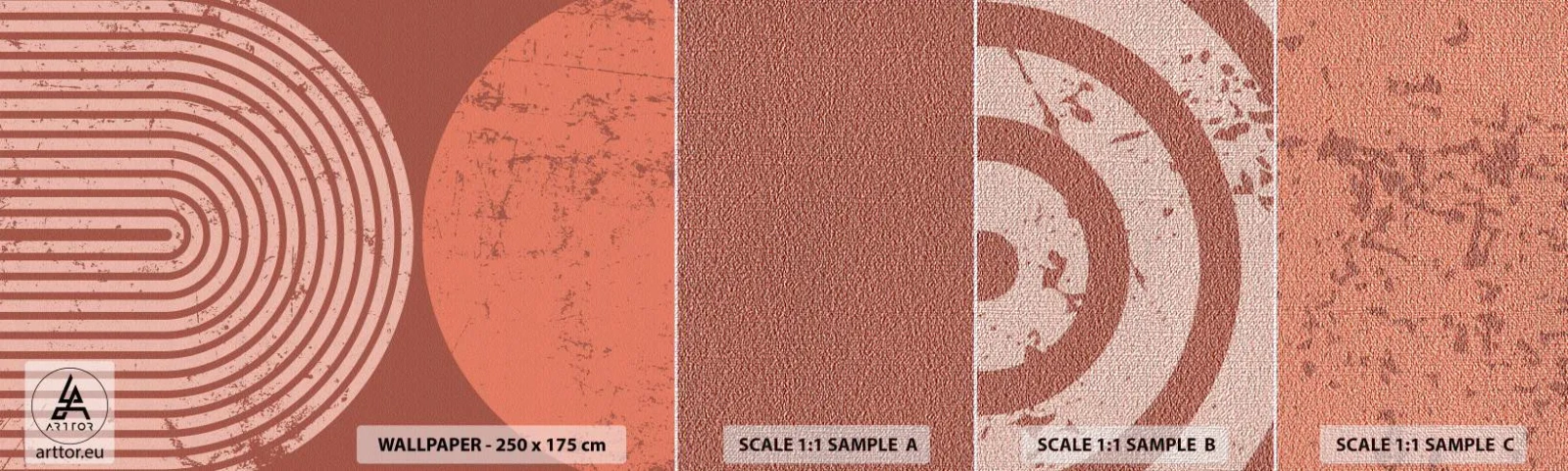 Fototapeten Muster Premium Canvas - Enge Beziehung - Minimalismus, Modern, Abstraktion - 100x30 cm