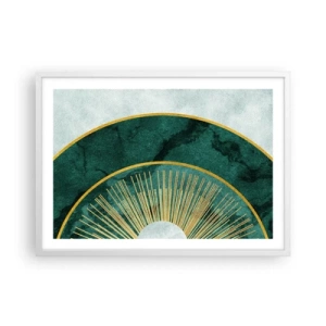 Poster in einem weißen Rahmen - Anderes Sonnensystem - 70x50 cm