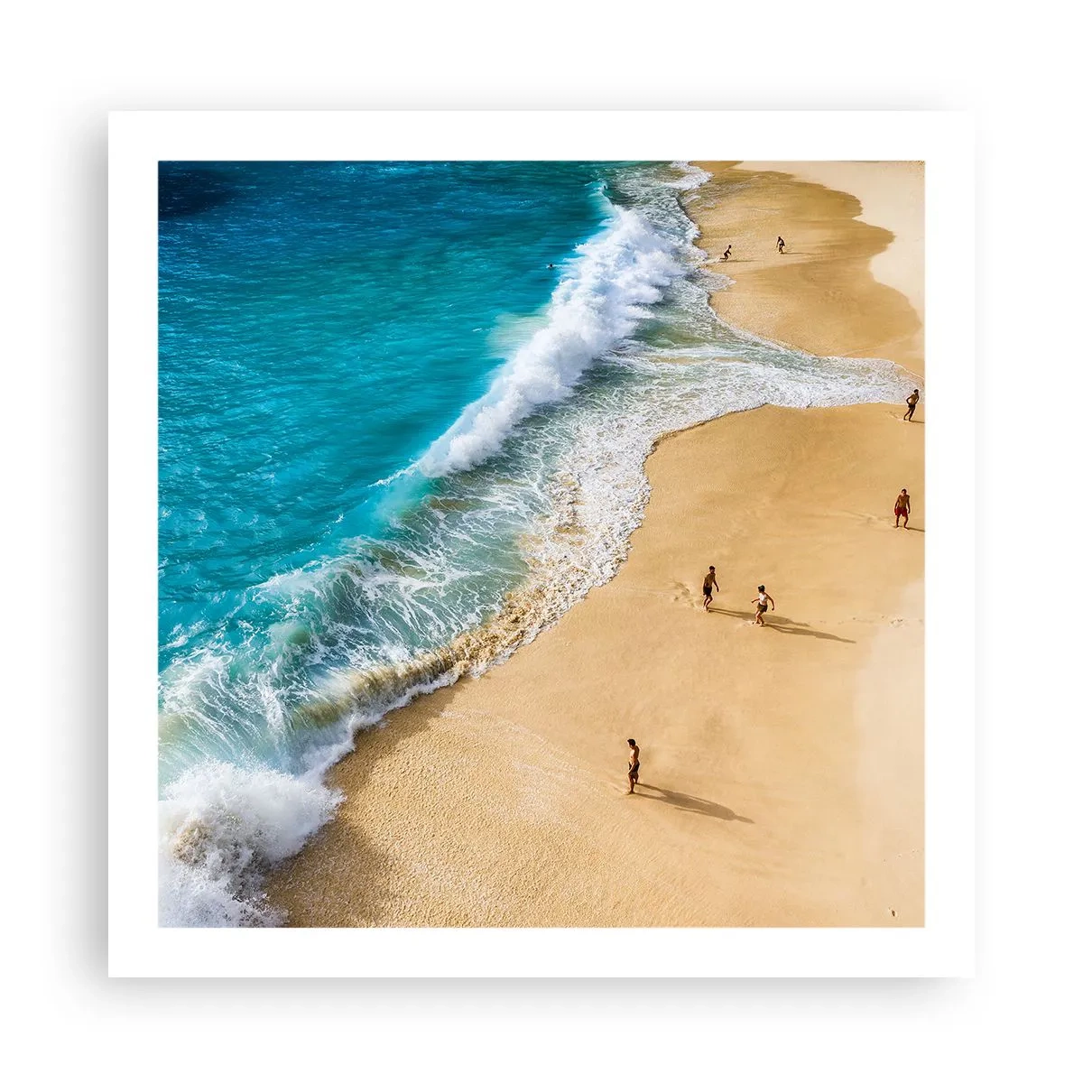 Poster - Und dann die Sonne, der Strand… - 60x60 cm