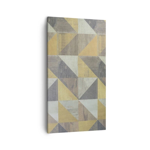 Bild auf Leinwand - Leinwandbild - Am Winkel des Dreiecks - 45x80 cm