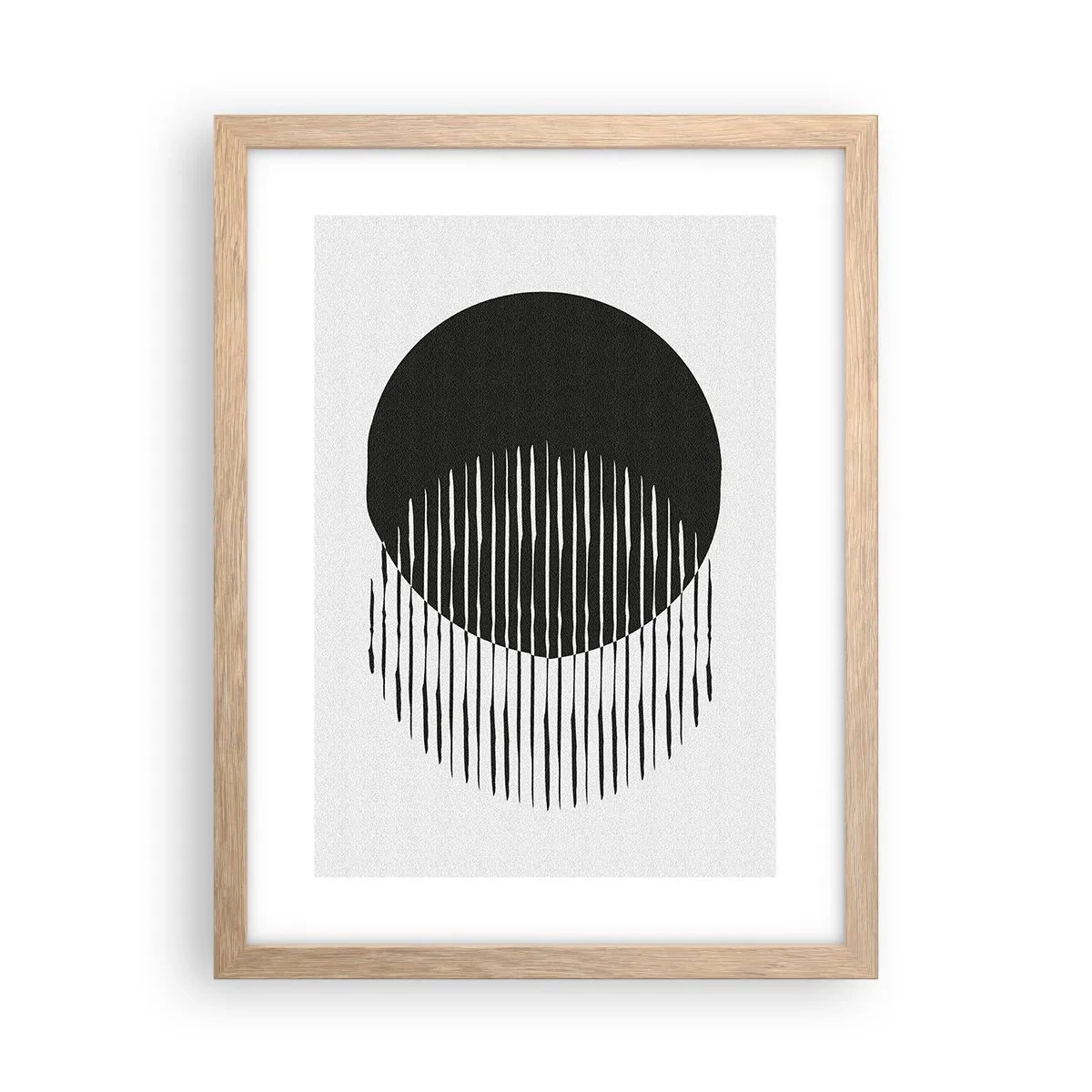 Poster in einem Rahmen aus heller Eiche - Sein Alter Ego - 30x40 cm