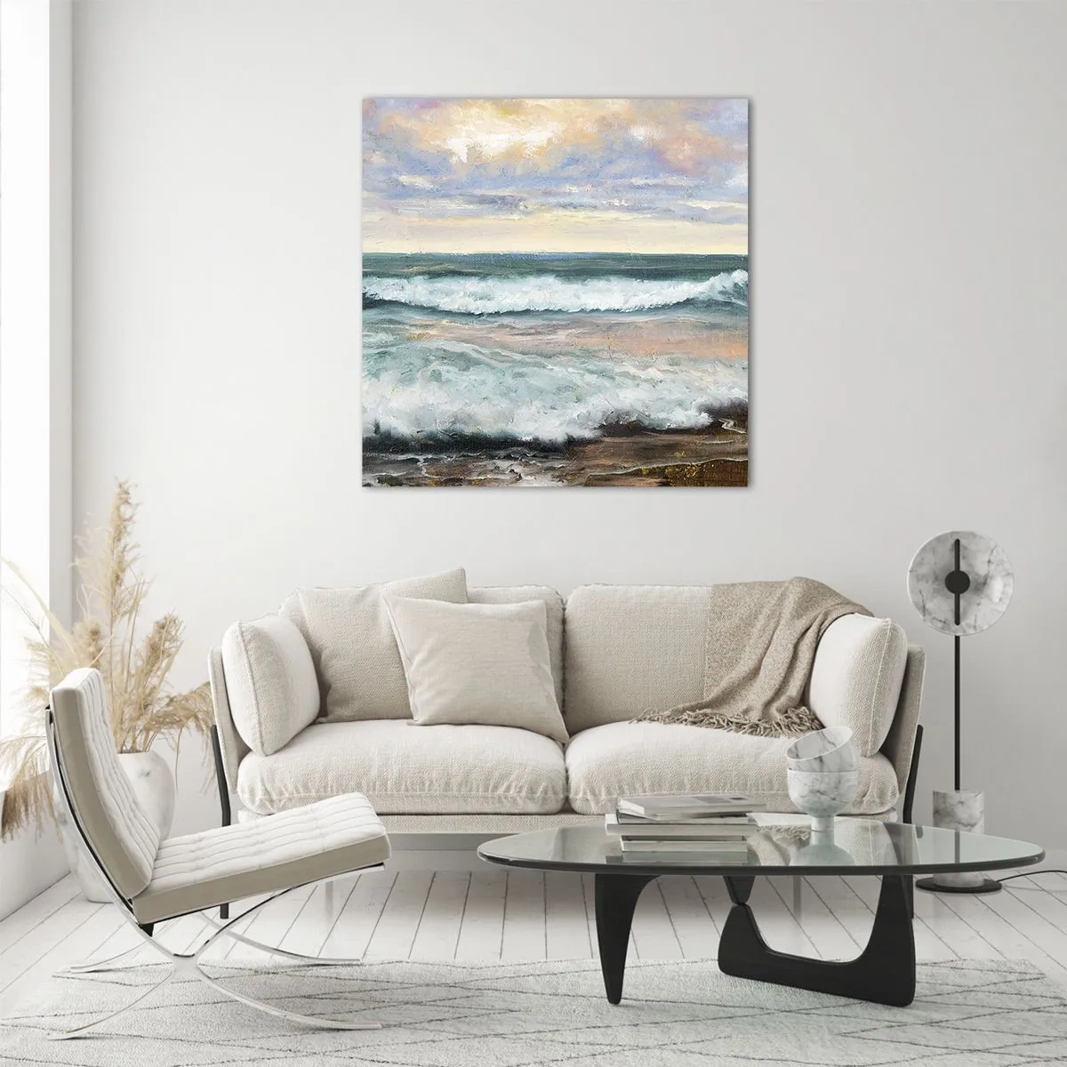 Glasbild - Bild auf glas - Hier werden Sie Ihre Seele baumeln lassen - 50x50 cm