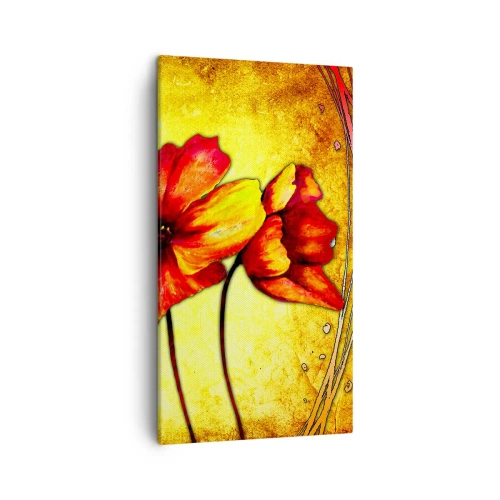 Bild auf Leinwand - Leinwandbild - In Jugendstil-Dekorationen - 45x80 cm