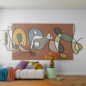 Selbstklebende Fototapete Deluxe Sticker - Abstraktion, die ein Lächeln wert ist - Modern, Abstraktion, Stück - 150x105 cm