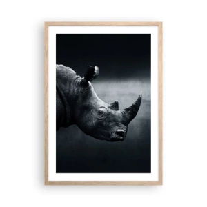 Poster in einem Rahmen aus heller Eiche - Richtiges Profil - 50x70 cm