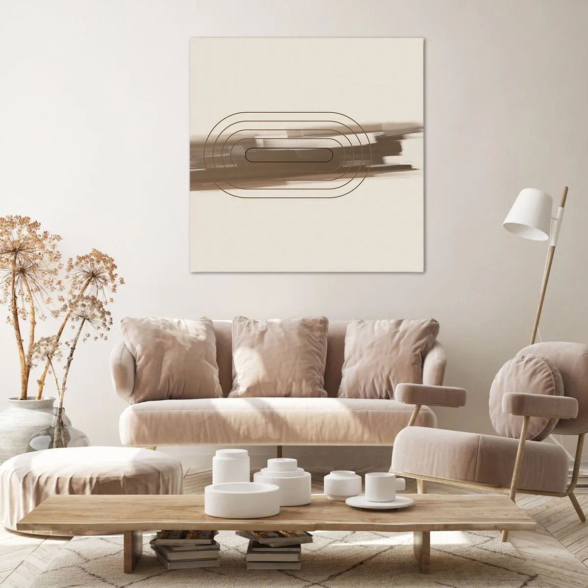 Bild auf Leinwand - Leinwandbild - Ein Hauch von Grau - 50x50 cm
