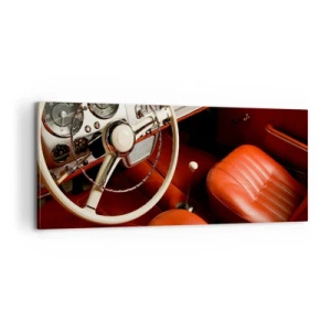 Bild auf Leinwand - Leinwandbild - Luxus im Vintagestil - 100x40 cm