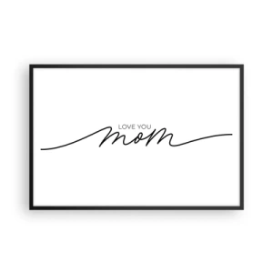 Poster in einem schwarzem Rahmen - Große Emotionen - 91x61 cm