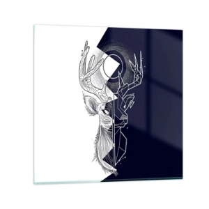 Glasbild - Bild auf glas - Der Kampf und die Einheit der Gegensätze - 40x40 cm