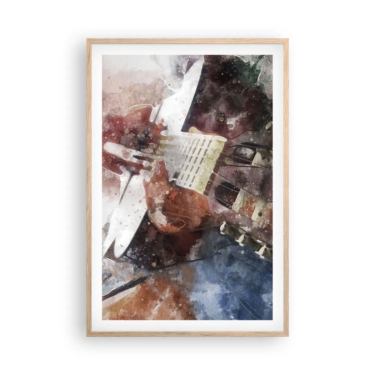 Poster in einem Rahmen aus heller Eiche - Und was halten Sie davon? - 61x91 cm